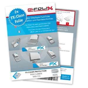  2 x atFoliX FX Clear Invisible screen protector for Clarion 