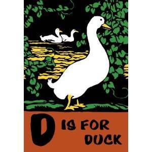  D is for Duck 20x30 Poster Paper