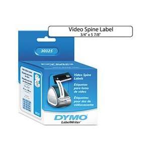  DYM30325 DYMO® LABEL,VHS SPINE,75/RL,WHT