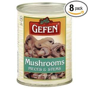 Gefen Mushroom Stems Pieces, 8 Ounce Grocery & Gourmet Food