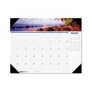 House of Doolittle o   Coastline Desk Pad Calendar, Monthly, 22 x 17