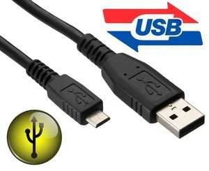 BLACK MICRO USB DATA CABLE FOR MOTOROLA EX119  