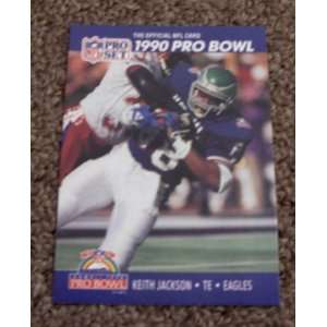  1990 Pro Set Keith Jackson # 396 NFL Football Pro Bowl 