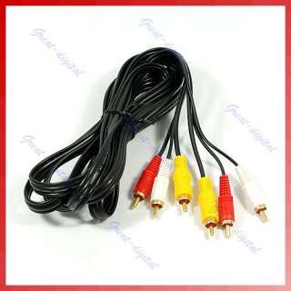   contact us 3m10ft 3rca male to 3rca m audio video extension cable