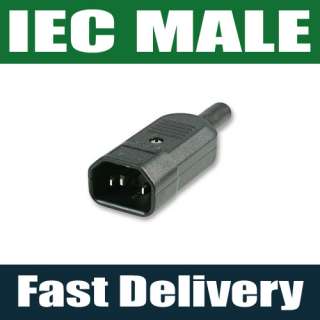 IEC Male Plug Connector REWIREABLE 250V 10A C14 9635  