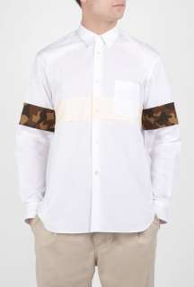 COMME des GARCONS SHIRT  White Camo Arm Band Shirt by Comme des 
