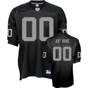 Oakland Raiders Black Authentic Jersey Customizable NFL Jersey 
