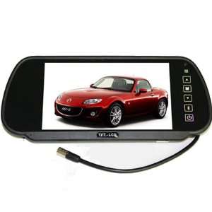 Car Rear View Mirror Monitor, Dual Video Inputs, V1/V2 Selecting, Car 