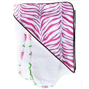  Boutique Collection Zebra Hooded Towel Set