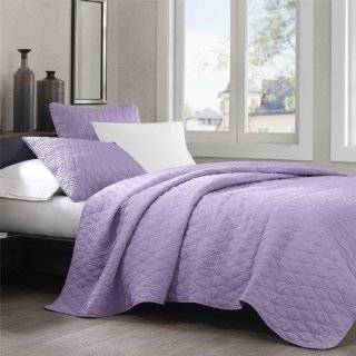   Pillow Sham Lavender Lilac Purple Pink White Plaid