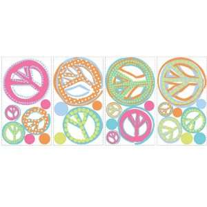 Lets Party By York Wallcoverings Peace Sign Removable Wall Decorations 