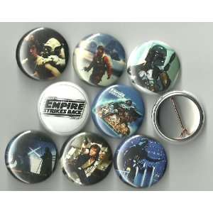   Empire Strikes Back Lot of 8 1 Pinback Buttons/Pins 