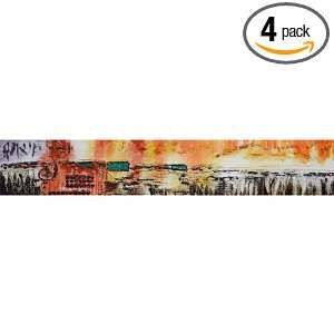   IV Hand Painted Scenic View Abstract Artwork, 4 Pack