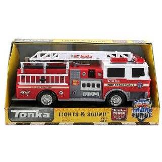 VINTAGE BUDDY L WHITE & RED FIRE RESCUE TRUCK WITH BELL AND LADDERS on ...