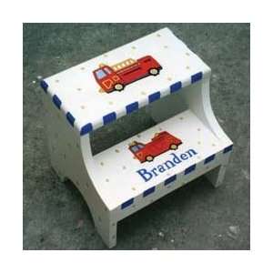  Personalized Fire Truck Two Step Stool Toys & Games