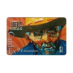 Collectible Phone Card $2. Vincent Van Gogh II   CardEx 94 Amsterdam 