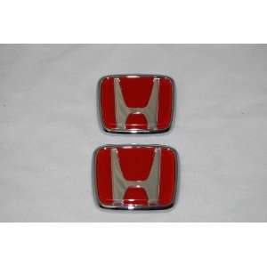  Genuine JDM Honda S2000 red H emblem set. AP1 AP2 OEM Automotive