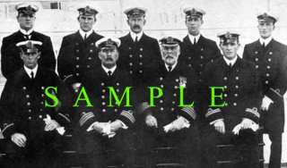 TITANIC SENIOR OFFICERS 1912 HISTORIC PHOTO  
