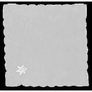   Silver Snowflakes 21 Napkin Fine Linen Collection