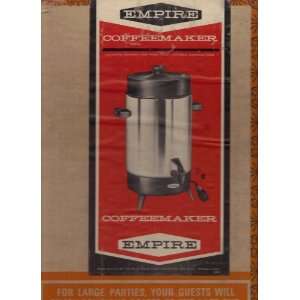  Empire 42 Cup Coffee Maker Polished Aluminum Everything 