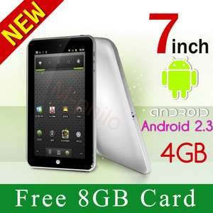 4GB MID Google Android 2.3 Touchscreen Tablet PC WiFi 3G + 8GB 