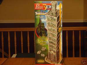 NEW WREBBIT PUZZ 3D PUZZLE TAIPEI 101 34 INCHES TALL  
