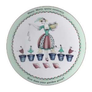  Royal Worcester Nursery Rhymes Coupe Plate Mary, Mary 