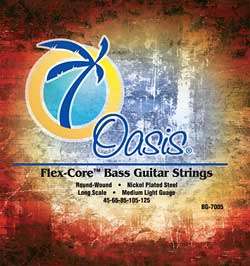 Oasis™ Flex Core Bass Guitar Strings   5 String Set  