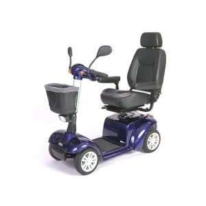  Pilot 4 Wheel Mobility Power Scooter   Blue with 20 seat 
