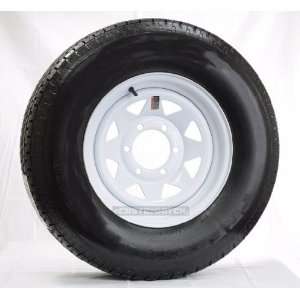   Tires/Rims H78 15ST 15 Load Range D 6 Lug Hole Bolt Wheel White Spoke