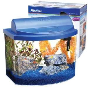  Aqueon Mini Bow Aquarium Kit 5 Gallon Blue