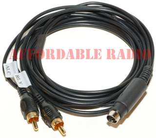 Goldplated RCA plug, 6 high grade Shield cable, 8 pin mini DIN plug