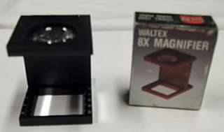 8X self standing Waltex Folding Magnifier with Scale  