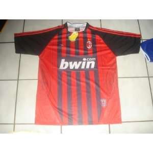 AC MILAN BWIN SOCCER JERSEY ONE SIZE FITS ALL  USA LARGE  