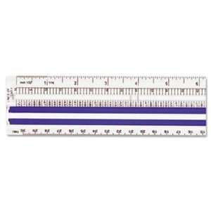   Processing Magnifying Plastic Ruler, 12 Length, Clear Electronics