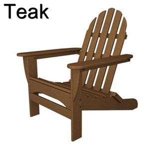 Polywood Adirondack Chair   Teak  