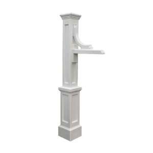    Mayne 5812 WH Woodhaven Address Sign Post, White