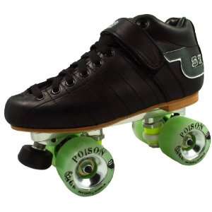  Sure Grip S75 Roller Derby Skates   Black Boots with 