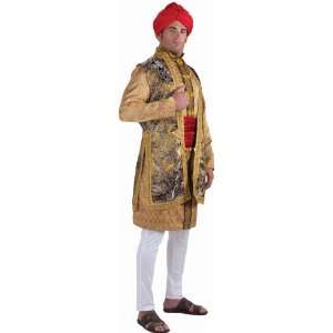 Lets Party By Forum Novelties Inc Maharaja Adult Costume / Gold   Size 
