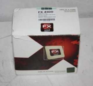 AMD FX4100 Black Edition Quad Core 3.6 GHZ Computer Processor CPU AM3 