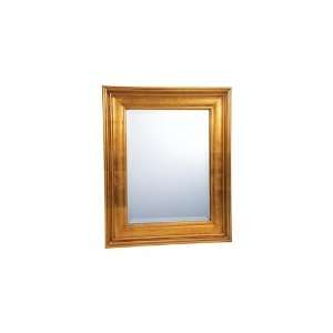  New Wyndham House Gold Tone Wood Framed Beveled Mirror Antique 