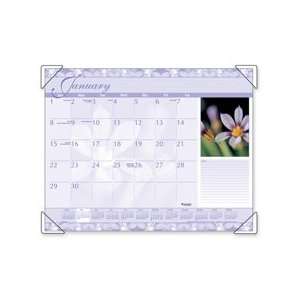  of antique floral decorate each page of this calendar desk pad. Desk 