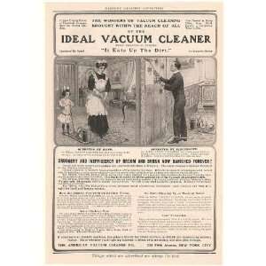  1908 Ideal Vacuum Cleaner Hand and Electric Models Print 