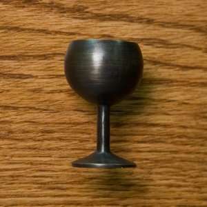  Wine Glass Cabinet Knob   Antique Brass