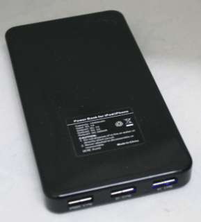 10000mAh POWER BANK PORTABLE BATTERY CHARGER 3 USB For iPhone 4 4S 