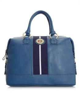 Tommy Hilfiger Handbag, Pebble Leather Logo Bowler   Tote Bags 