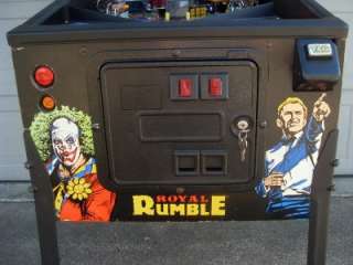 WWF ROYAL RUMBLE arcade pinball by DATA EAST ~GET BACK INTO THE RING 
