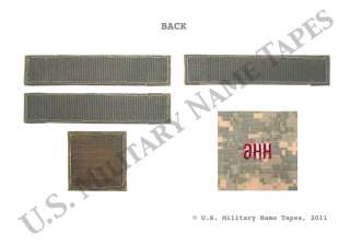 Military Name Tapes U.S. Army ACU Army Wife Tape, Name Tape, I 