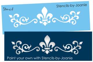   STENCIL Shabby French Chic Border Design Signs Wall Art You Paint
