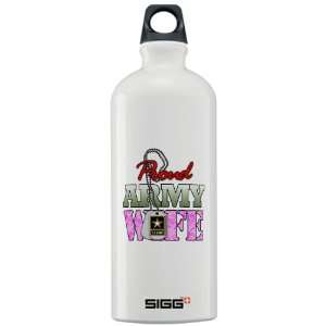  Sigg Water Bottle 1.0L Proud Army Wife 